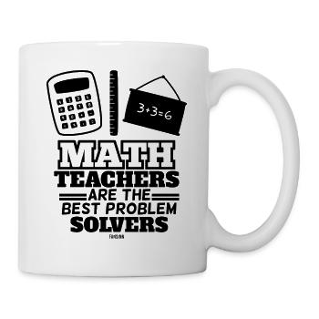 Professeur de mathématiques - Mug blanc - blanc - Droite