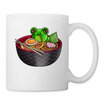 Kawaii Frog Ramen Cute Noodle Anime Otaku for Frog - Mug - white - Right