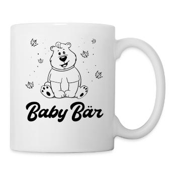 Baby Bär Papa Bär Partnerlook - Tasse - Weiß - Rechts
