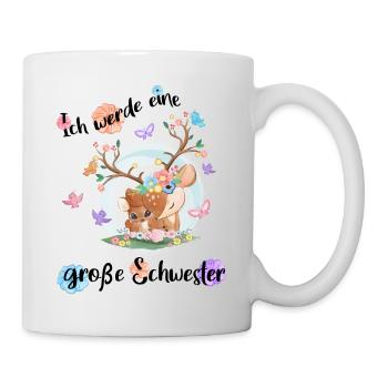 Annoncer la progéniture Je serai une grande sœur 2022 - Mug blanc - blanc - Droite