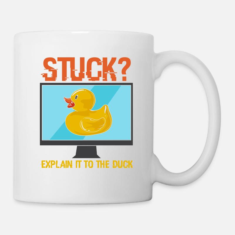 PROGRAMMING: Explain It To The Duck - Mug - white