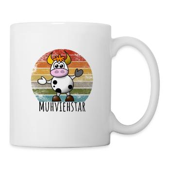Landwirt Muhviehstar - Tasse - Weiß - Rechts