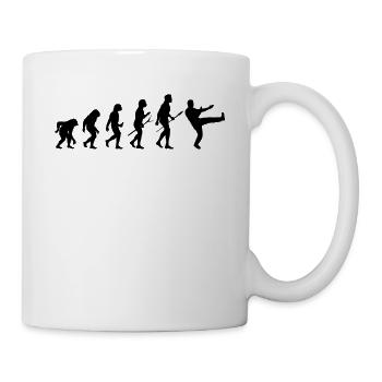 Wing Chun Kung-Fu Ip Man Style Martial Arts Evolution - Mug - white - Right
