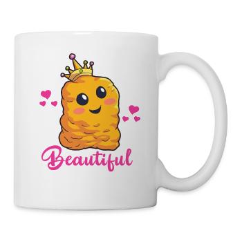 Ich bin ein Beautiul Huhn Nugget Kawaii Nug Leben Nug - Tasse - Weiß - Rechts
