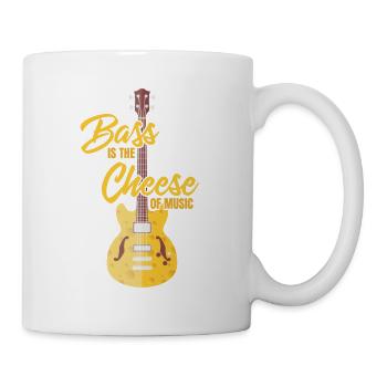 Bass ist der Käse der Musik - Tasse - Weiß - Rechts