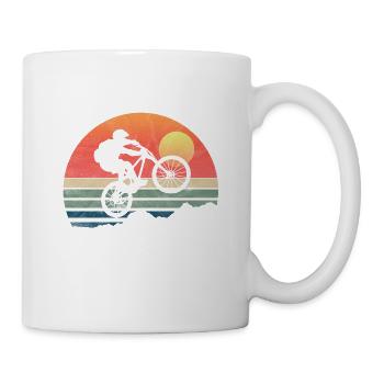 Mountain Bike Don’t Follow Me I Do Stupid Things - Mug blanc - blanc - Droite