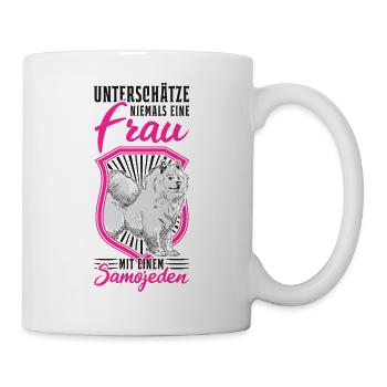 Samojede Frau Samojeden Mädchen Schlittenhund - Tasse - Weiß - Rechts