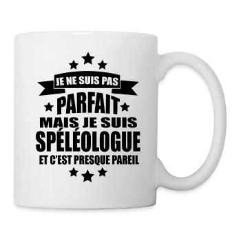 Spéléologue cadeau humour passion spéléologie - Mug blanc - blanc - Droite