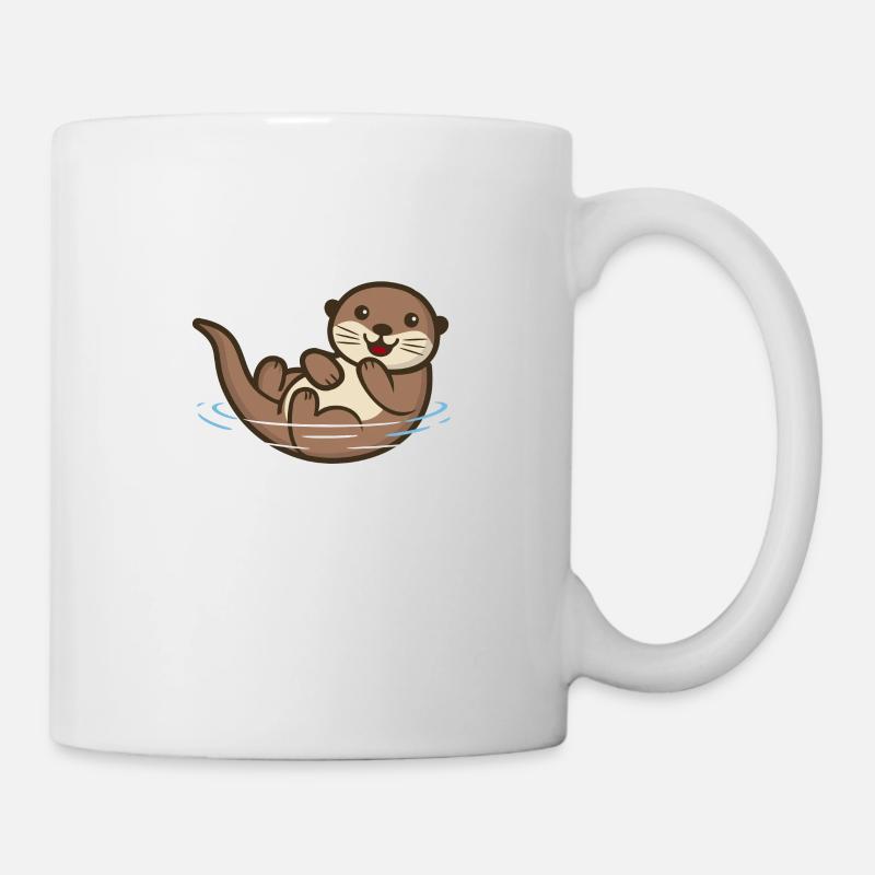 Doux loutres Welcome To The Otter Side Seeotter - Mug blanc - blanc