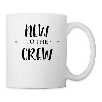 New To The Crew Baby Babies Birth - Mug - white - Right