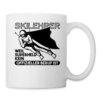 Geschenk Skilehrer - Tasse - Weiß - Rechts