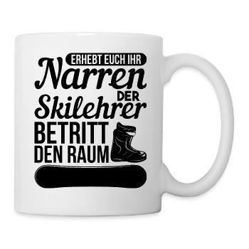 Skilehrer Geschenk - Tasse - Weiß - Rechts