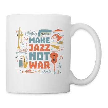 Jazz instead of war - Mug - white - Right