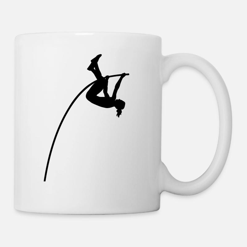 Saut à la perche Athlétisme Sauteur cadeau - Mug blanc - blanc