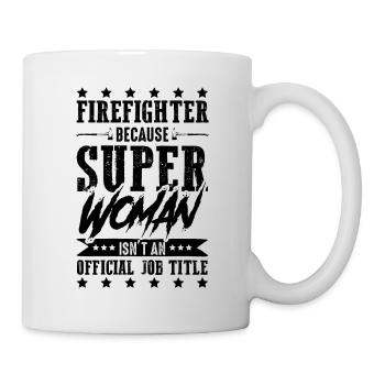 Firefighter's saying fire brigade - Mug - white - Right