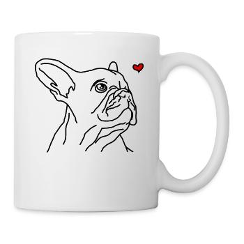 French Bulldog - Mug - white - Right