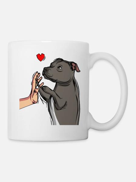 Staffordshire Bull Terrier Love Dogs - Mug - white