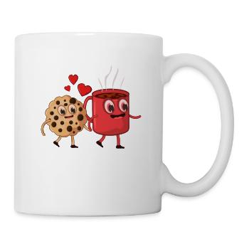 Cookie and Coffee Love - Mug - white - Right