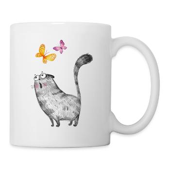 Chat maman chat chat Chat Meow Meoww - Mug blanc - blanc - Droite