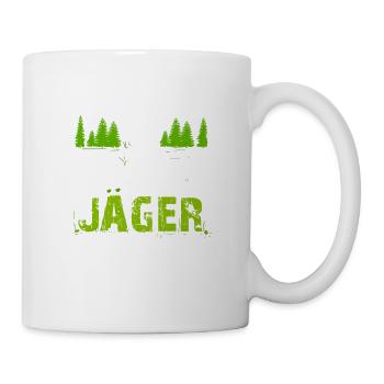 Jäger Jagd Schwarzwild Rotwild Geschenk Jägerin - Tasse - Weiß - Rechts