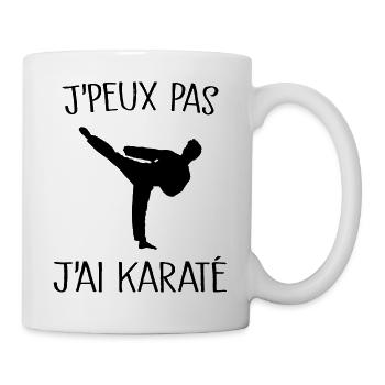 Je peux Pas J'ai Karaté Homme - Mug blanc - blanc - Droite