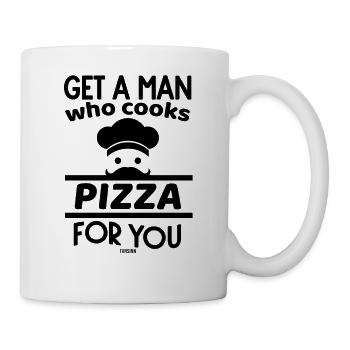 Drôle de fête des Mères Pizza Mama - Mug blanc - blanc - Droite