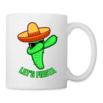 LET'S FIESTA Cinco De Mayo Geschenk Party Frauen - Tasse - Weiß - Rechts