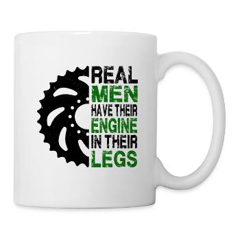 Männer Rennrad - Tasse - Weiß - Rechts