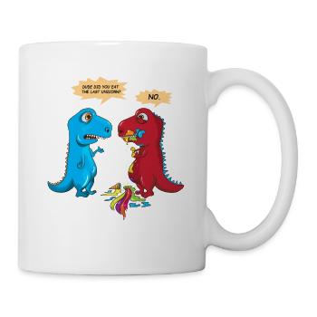 Did you eat the last Unicorn? Last Unicorn Dino - Mug - white - Right