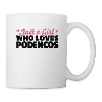 Podenco just a Girl chien de chasse espagnol rengaine - Mug blanc - blanc - Droite