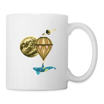 Hot Air Balloon, Ballooning, Airship - Mug - white - Right