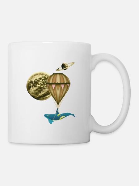 Montgolfières, montgolfières, dirigeables - Mug blanc - blanc