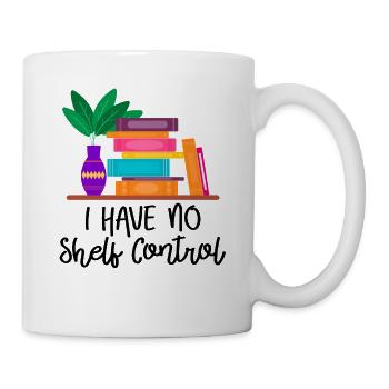 I Have No Shelf Control Book Worm - Mug - white - Right