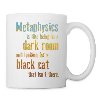 Philosophie des phrases métaphysiques - Mug blanc - blanc - Droite