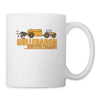 Güllefahrer Güllebaron & Stolz drauf Dorfkinder - Tasse - Weiß - Rechts