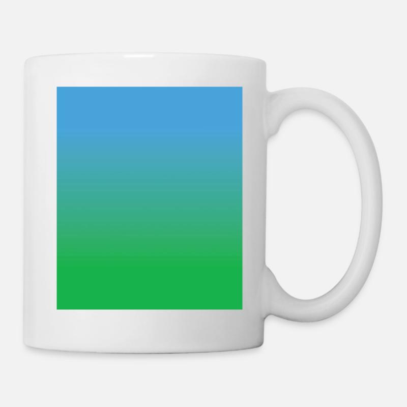 BLUE GREEN COLORS COLOR GRADIENT COLOR PALETTE - Mug - white