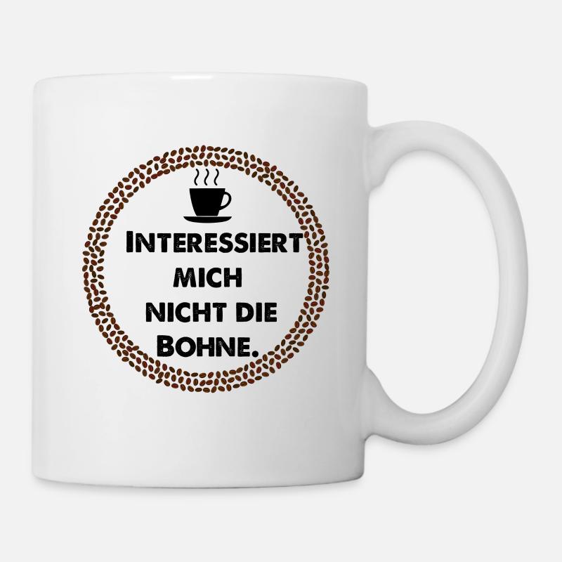 Kaffeebohne - Tasse - Weiß