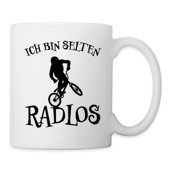 Bmx Radsport Lustiger Spruch Bike Fahrrad Geschenk - Tasse - Weiß - Rechts