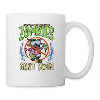Plongée en apério vacances récif corallien plongeur - Mug blanc - blanc - Droite