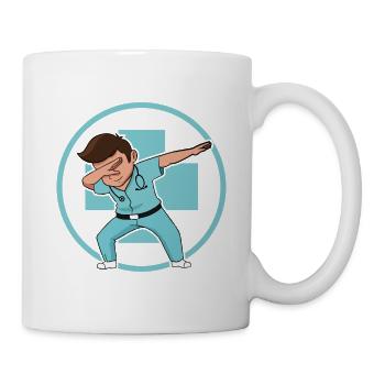 Dab Dabbing netter Arzt - Tasse - Weiß - Rechts
