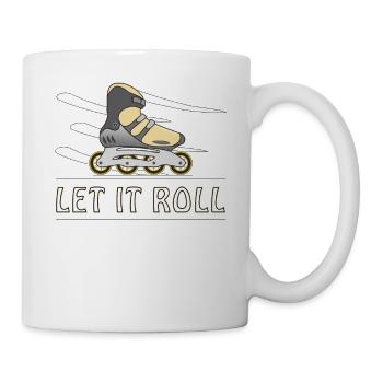 INLINE SKATER LET IT ROLL - Mug - white - Right