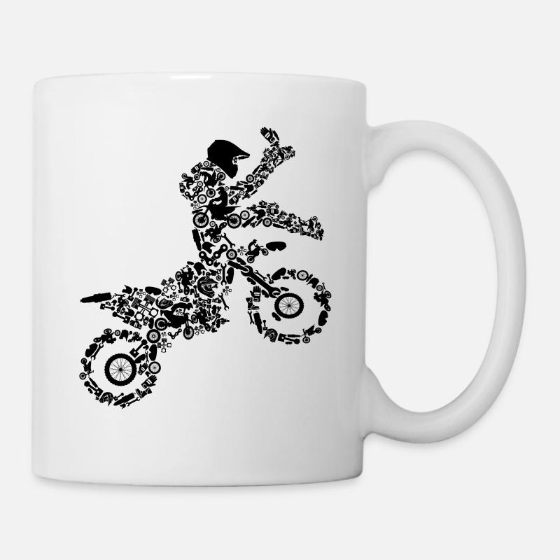 Motocross - Mug blanc - blanc