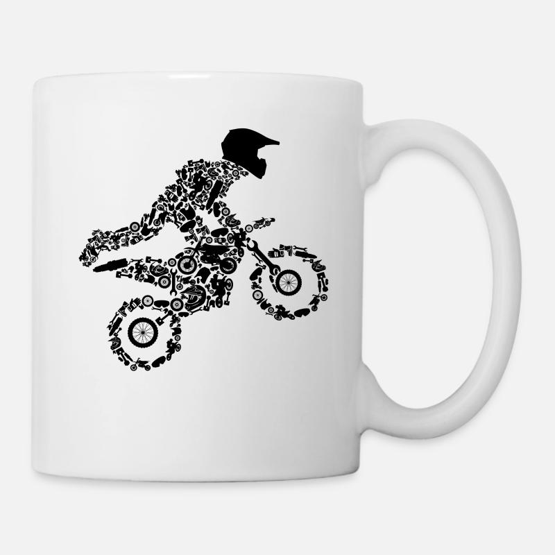 Motocross - Mug blanc - blanc