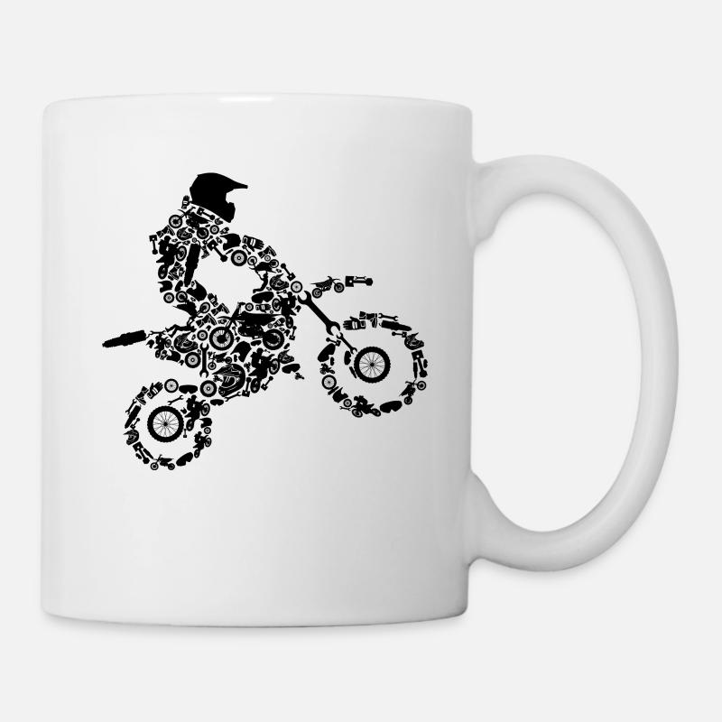 Motocross - Mug blanc - blanc