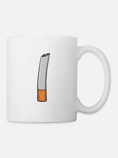 Zigarette - Tasse - Weiß