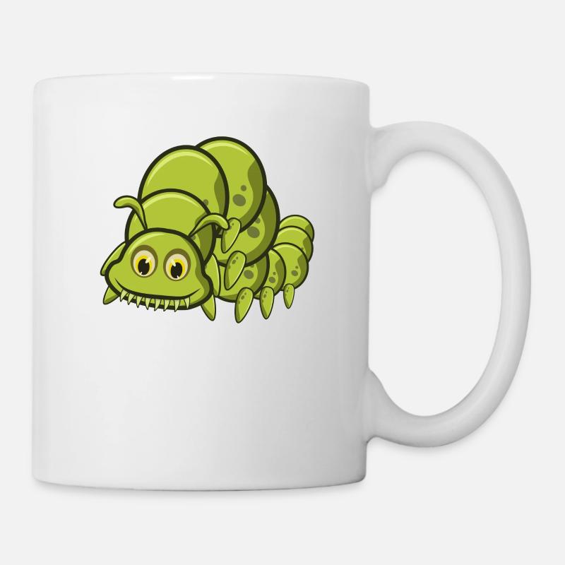 Raupe - Tasse - Weiß