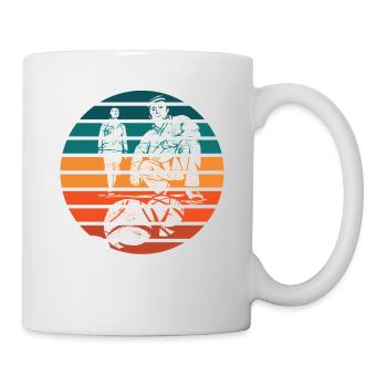 Boules Petanque - Tasse - Weiß - Rechts