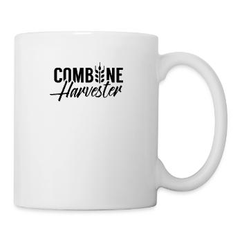 Combine harvester driver harvest agricultural machine combine harvester - Mug - white - Right