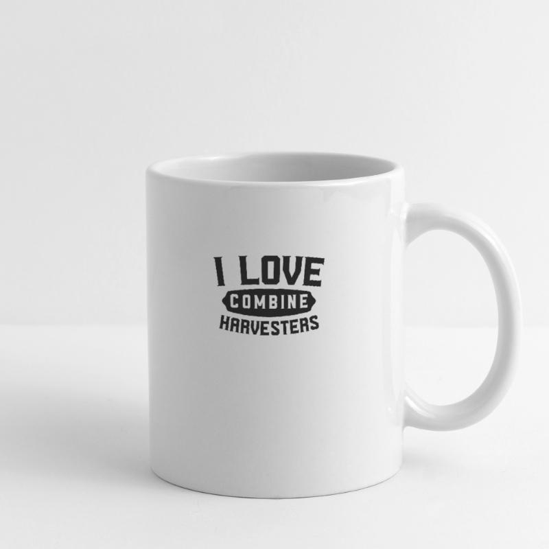 J’aime la moissonneuse-batteuse chauffeur de moissonneuse-batteuse Mug blanc