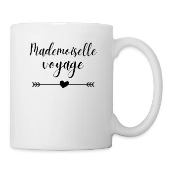 MADEMOISELLE VOYAGE idée cadeau humour - Mug blanc - blanc - Droite